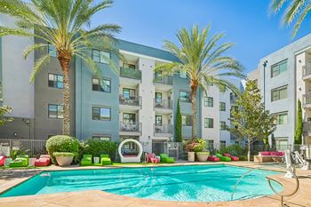 Splash: high energy pool and entertainment plaza